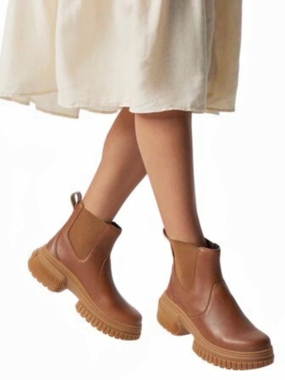 Sorel Ona Ave Waterproof Chelsea Ankle Boots in Velvet Tan US 7